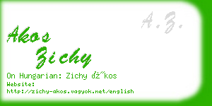 akos zichy business card